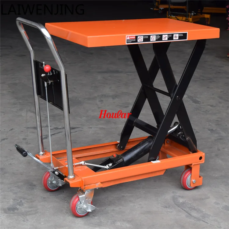 

MJY manual mobile scissors PT500B mold hydraulic flatbed truck