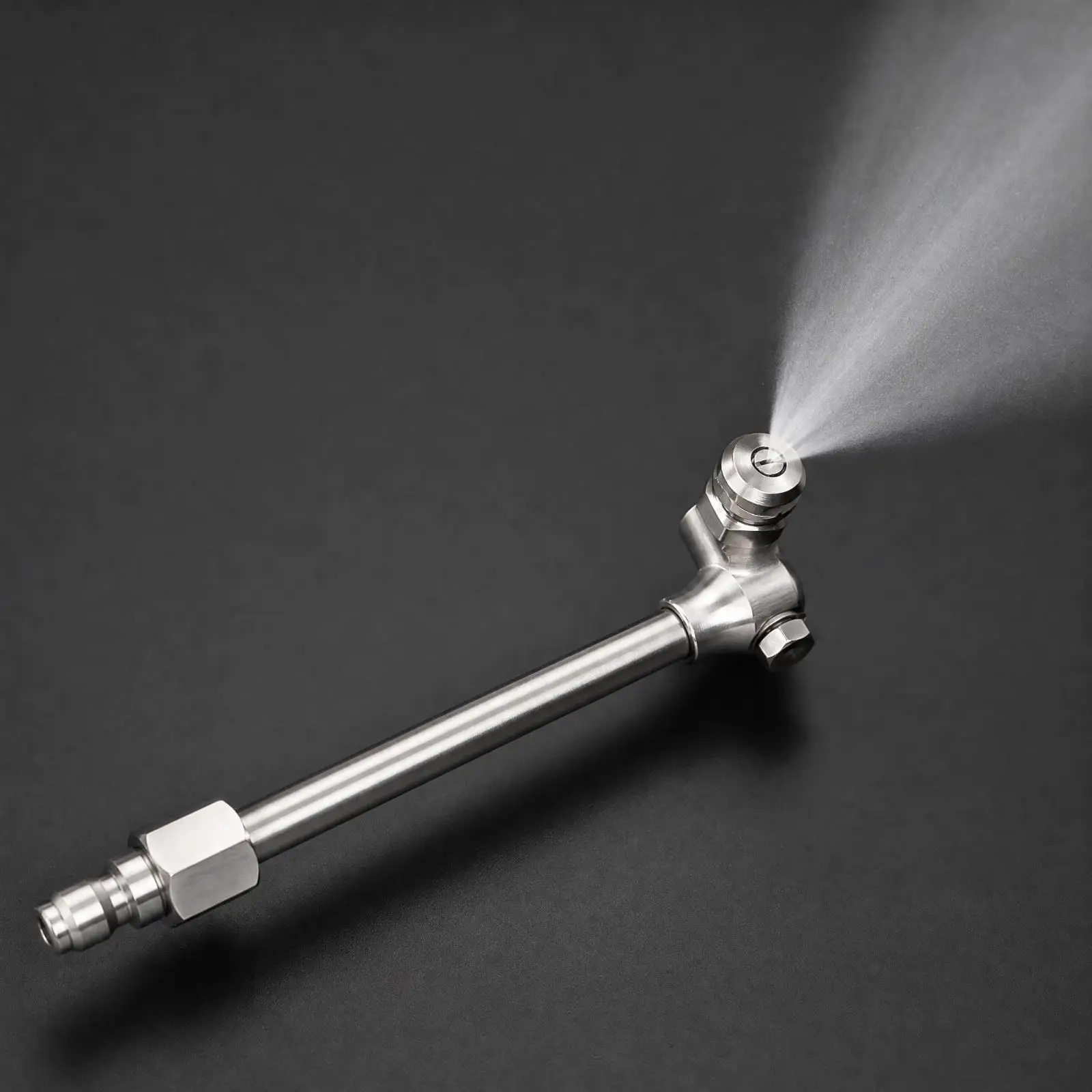 Air Conditioner Cleaning Rod with Fan Shaped Spray for Heat Exchanger and Condenser Coil Maintenance