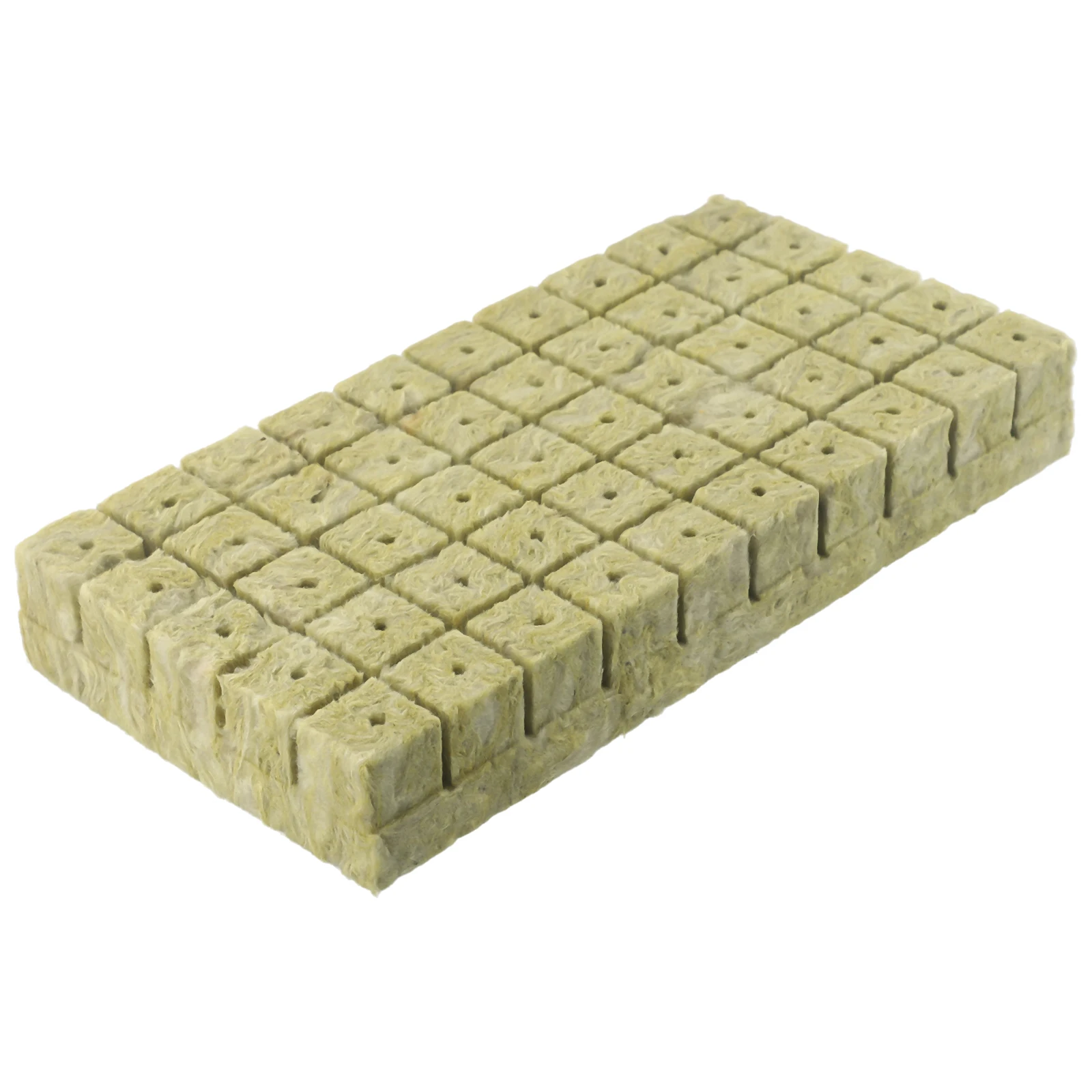 100/50pcs 25x25x25mm Stonewool Hydroponic Grow Media Cubes Plant Cubes Soilless Substrate -Seeded Rock Wool Plug -Seedling Block