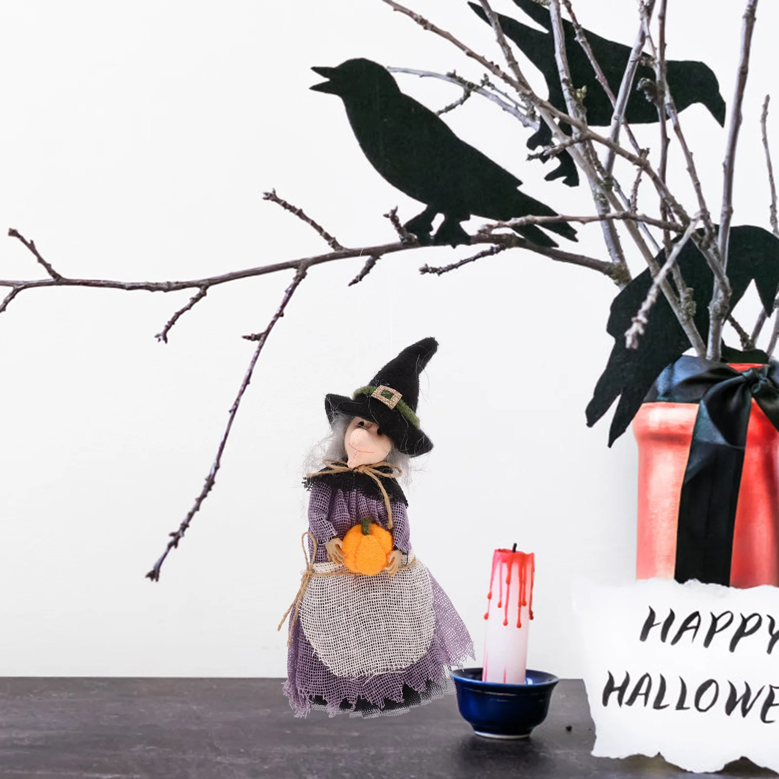 

Witch Hanging Decor Haunted Halloween Decorative Decorations Indoor Pendant Festival