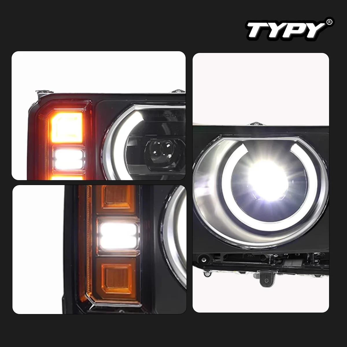 

TYPY Car Lights For 24-25 Model Year Toyota Prado LED Headlight Projetor head Lamp Daytime Running Light Automotive Accessories