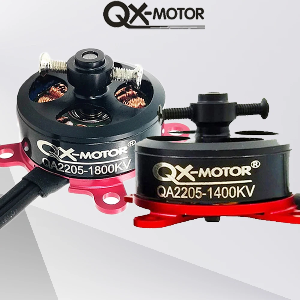 QX-MOTOR 2205 1800KV 1400kv Brushless Motor Support 2-3s For RC Fixed-wing Aeroplane Airplane KT F3P