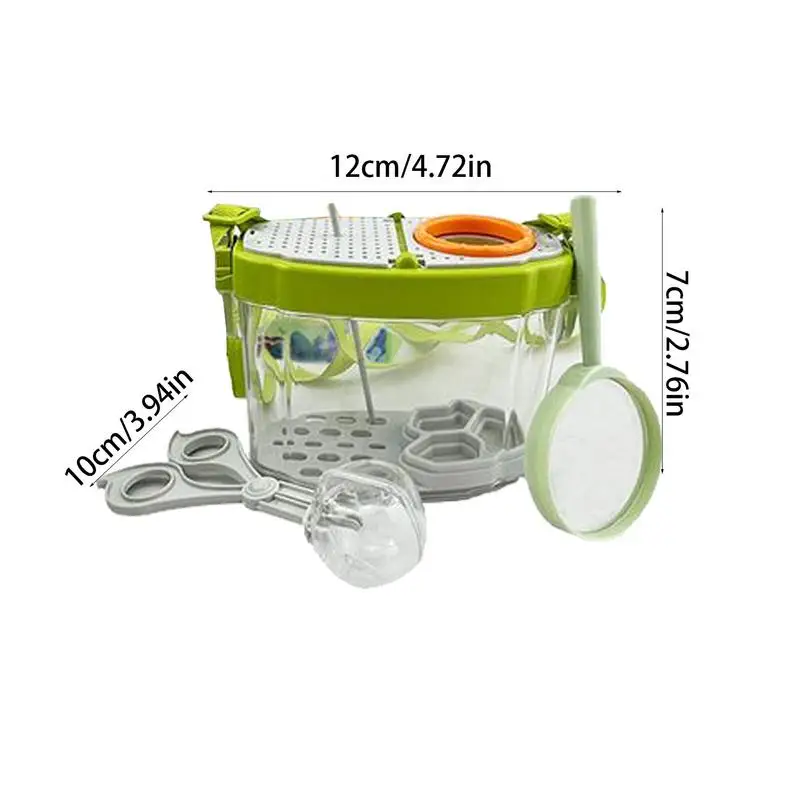 Caja de observación de animales, contenedor, juego de simulación, juguete científico, herramienta de aprendizaje temprano, contenedores receptores, uso multifuncional para Pascua