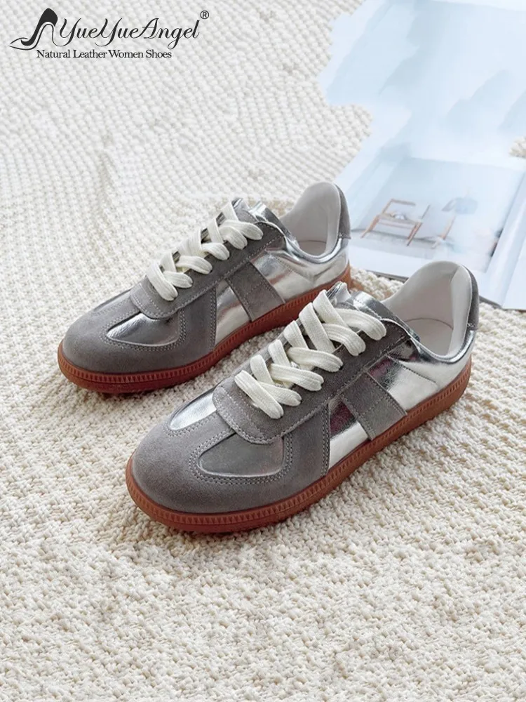 

Женские элегантные туфли-лодочки в стиле ретро: повседневные, дышащие, на шнуровке, из замши и кожи с элементами пэчворка, удобные, с круглым носком