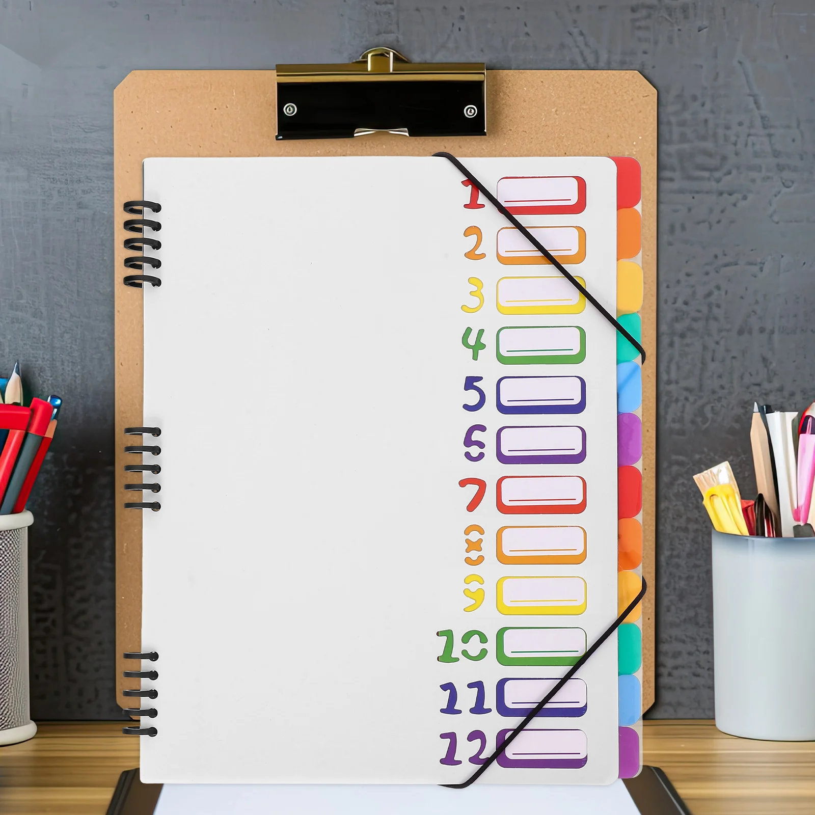 

A4 Multilayer Ring Binder Folder Pp Document Organizer With Dividers For School Office File Storage Portable Presentation
