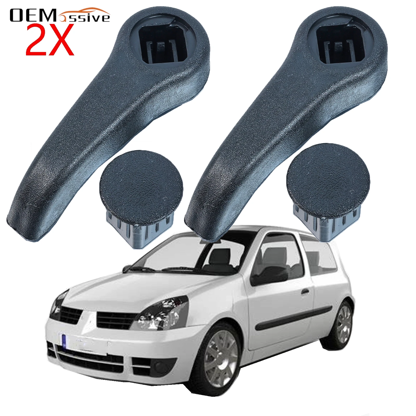 2Pcs For Renault Clio MK2 Car Seat Adjustment Handle Lever 7701470827 7701205708