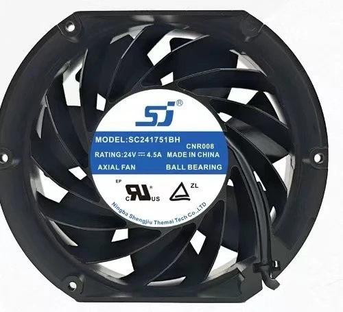 

SC241751BH DC 24 В 2,9 А 172x150x51 мм 2-проводной охлаждающий вентилятор для сервера