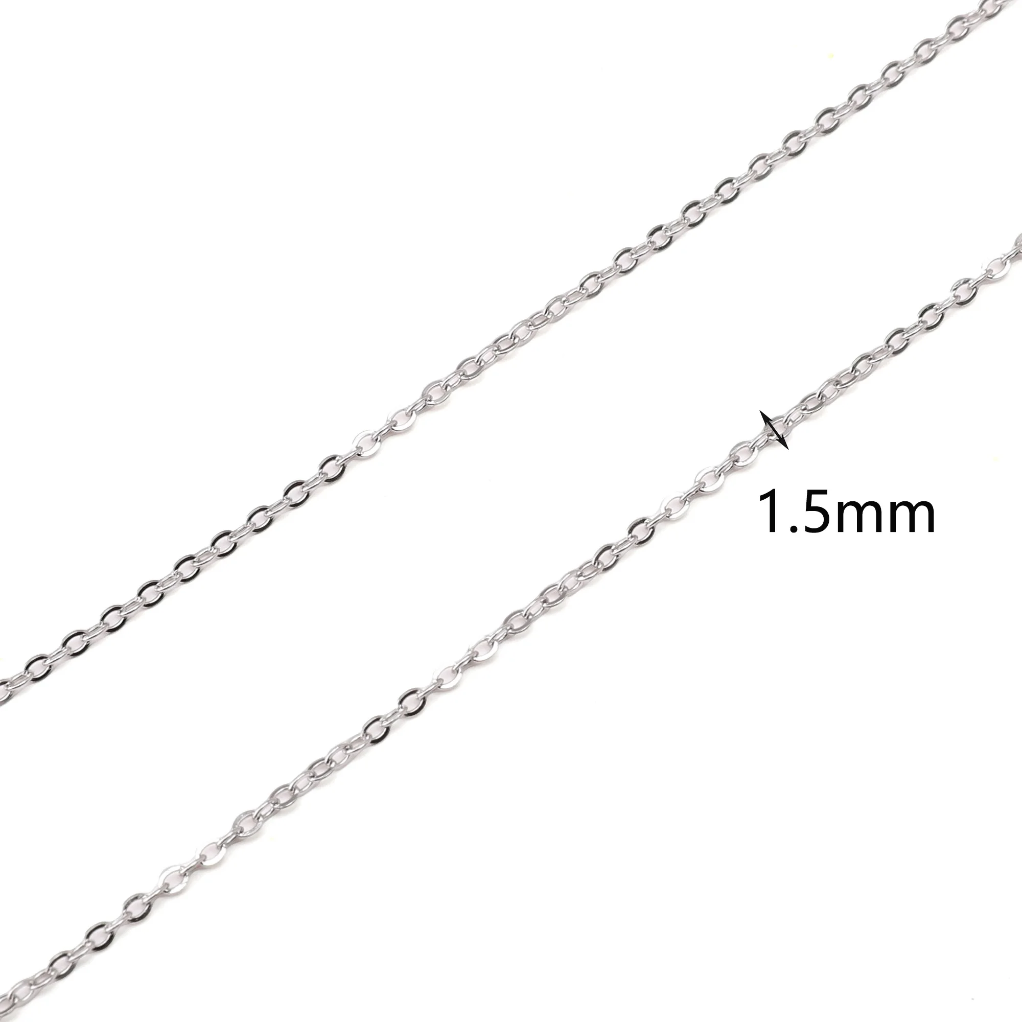 1m Stainless Steel Chain for Jewelry Making
