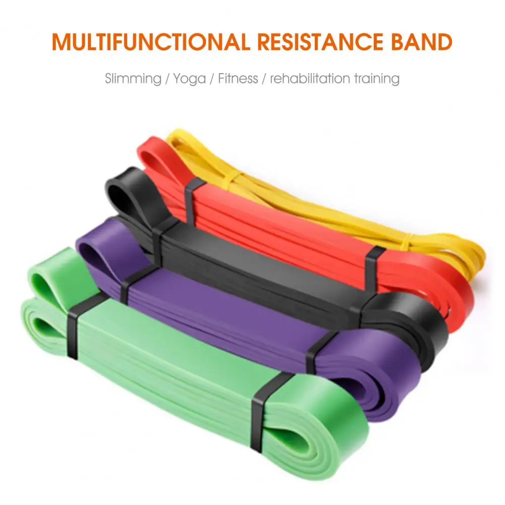 Useful Elastic Band Stretchy Resistance Band Good Flexibility High Elasticity Pull Up Assist Band  Multifunctional