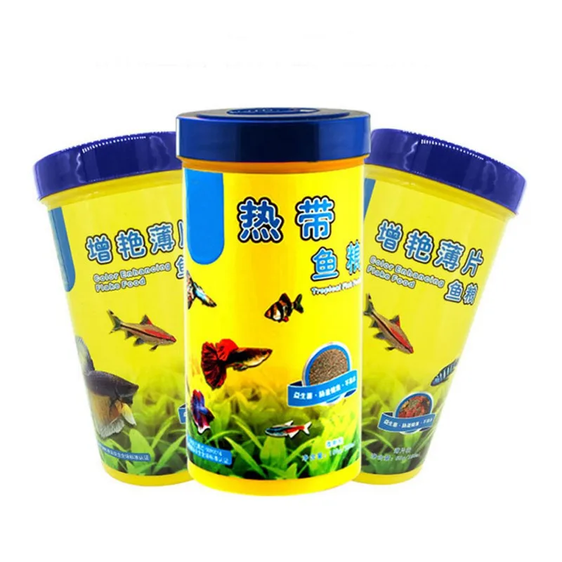 1Bottle Fish Flakes For Tropical Fish Marine Ornamental Aquarium Fish Tank Feeding Foods Delicious Fish Food