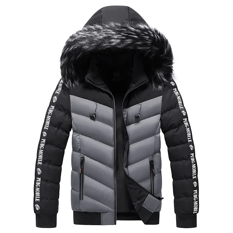 Winter Jackets for Men Hooded Cotton Coats Man Clothing Thickened Warm Coat Fashion Men's Parka Windproof Chaqueta Hombre LM