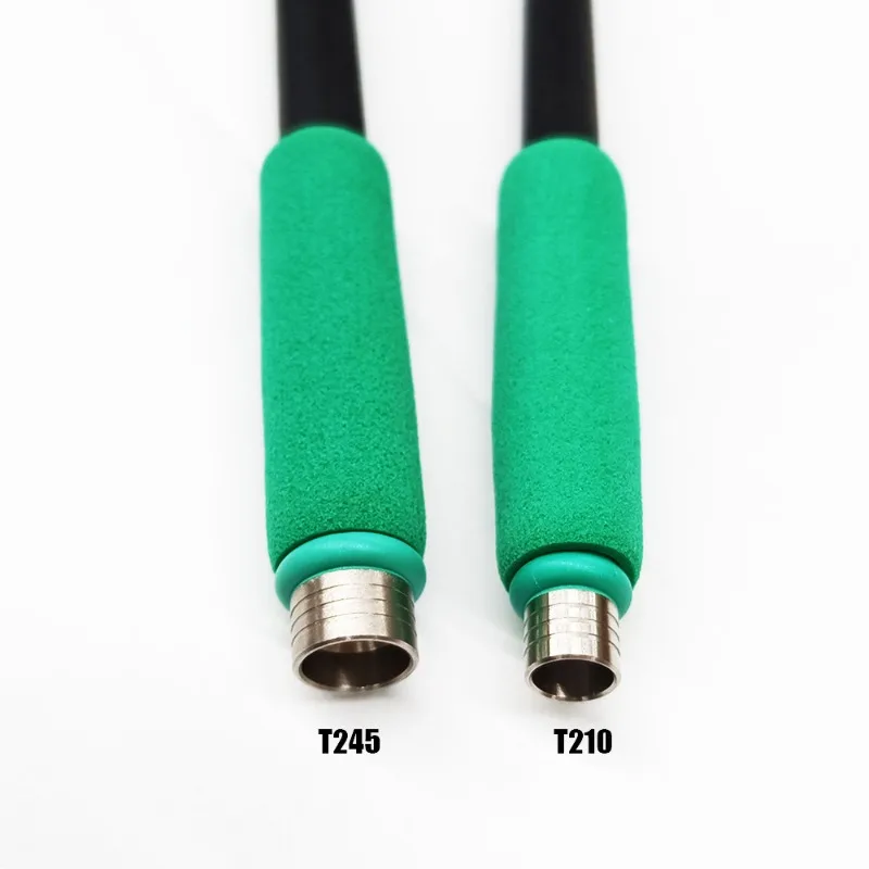2PCSPlug-in Integrated Heating Core Soldering Iron Handle, Replacement Grip Compatible with T210 T245 Welding Station