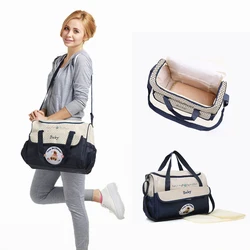 Leggero grande capacità moda impermeabile orso cartone animato Borsa a spalla obliqua Borsa per mamma Borsa per mamma portatile Borsa per pannolini