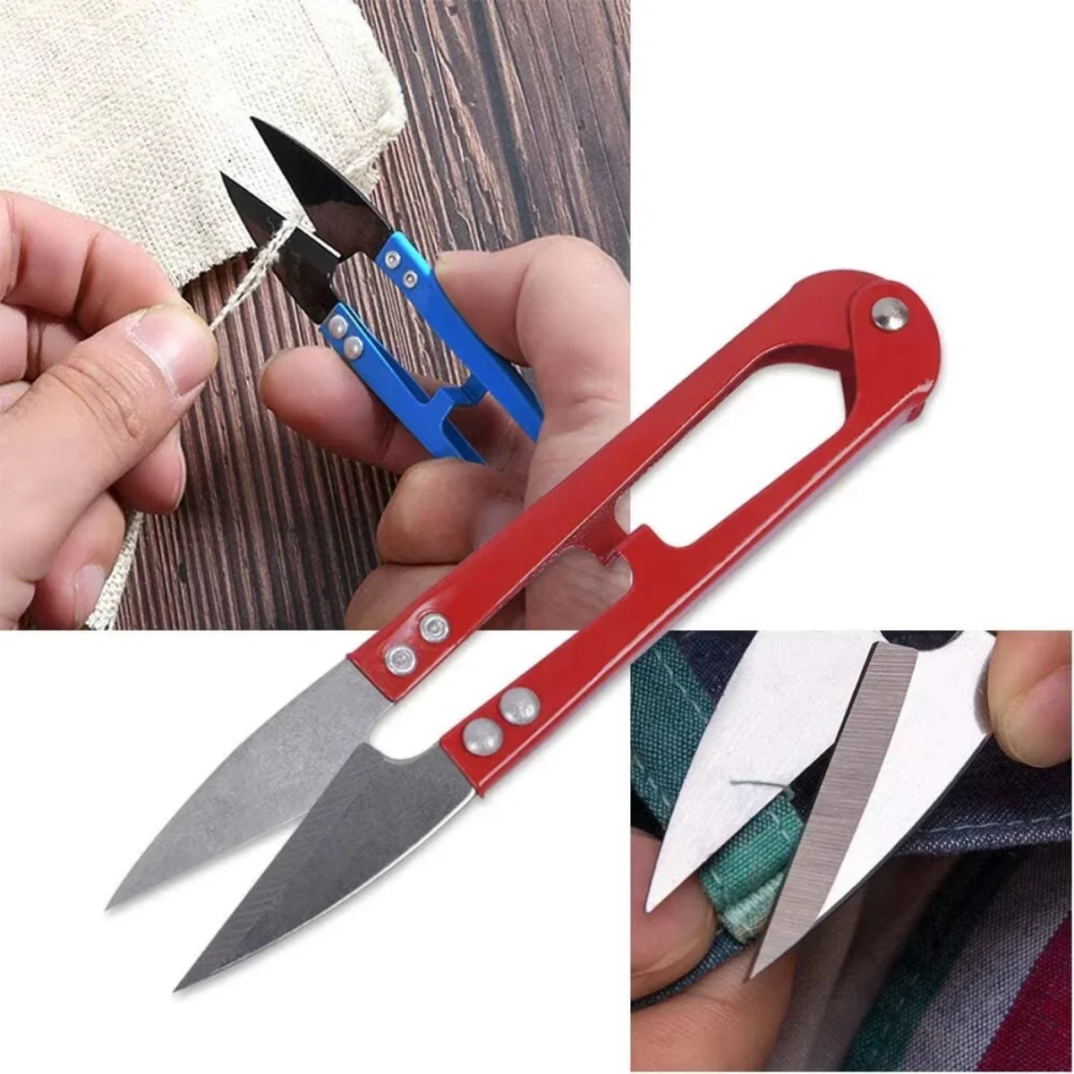 1pc Sewing Scissors U Shape Scissors Embroidery Cross-stitch Thread Cutter Yarn Tailor Scissors Fabric Sewing Accessories