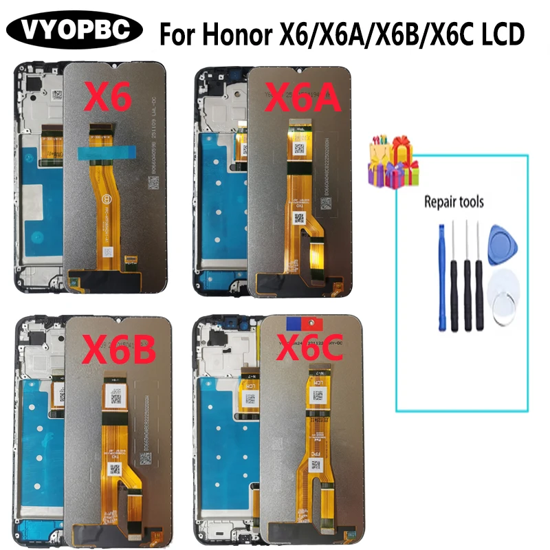 Pantallas LCD para Huawei Honor X6, ensamblaje de digitalizador de pantalla LCD X6A para Honor X6B, pantalla táctil X6C, piezas de repuesto