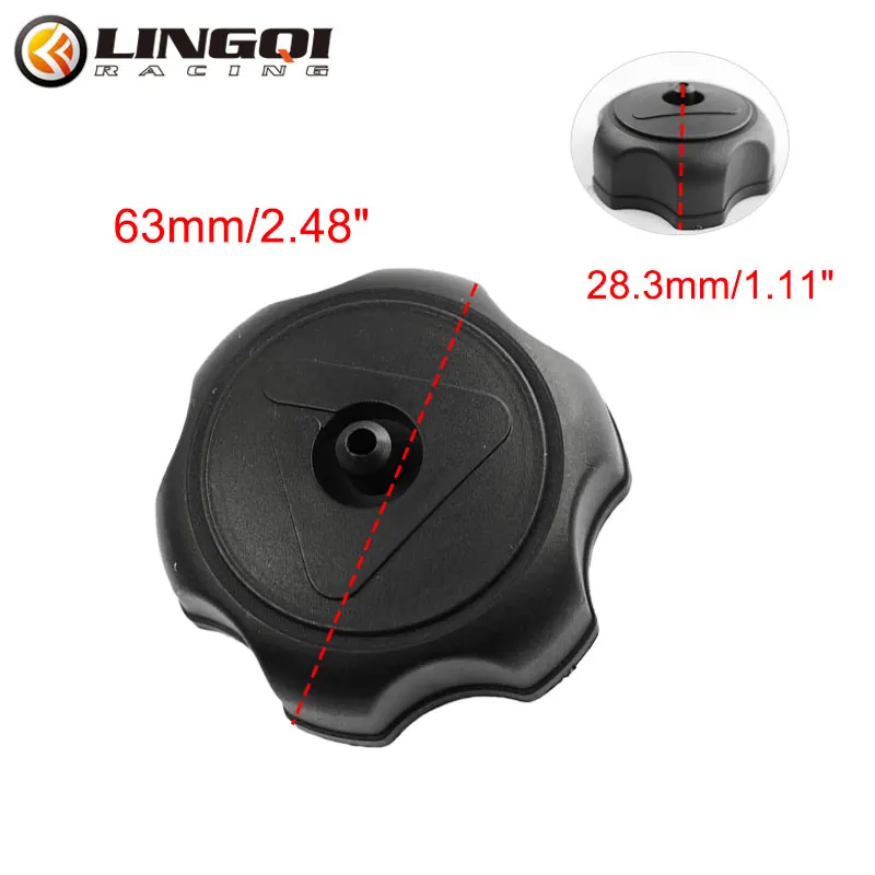LINGQI Racing 39mm Inner Diameter Oil Pot Cover Gas Fuel Tank Cap Black Covers For 49cc 70cc 90cc 110cc Motorcycle Dirt Pit Bike