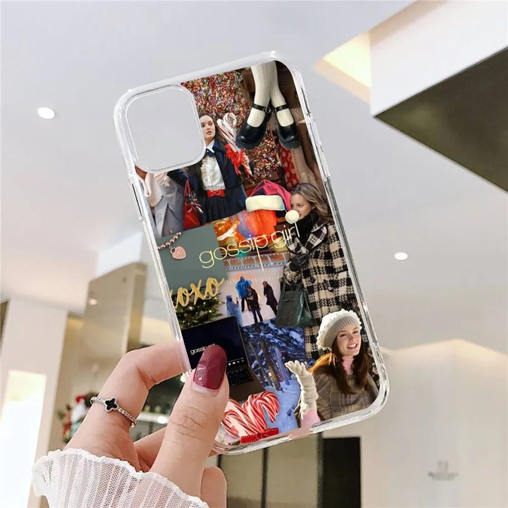 G-Gossips-TV-G-Girl Phone Case For Iphone 15 11 13 14 Pro Max 7 8 Plus X Xr Xs Max Se2020 12mini Transparent Cover