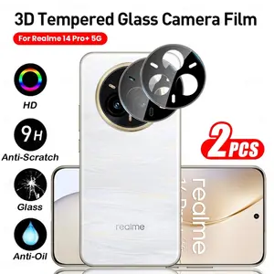 Bilashmart 2 Realme14Pro+ Lens Film Realme 14 Pro Plus Realme14 Pro+ 5G 3D Camera Protective Glass On Realmi 14 ProPlus 14Pro 14Pro+