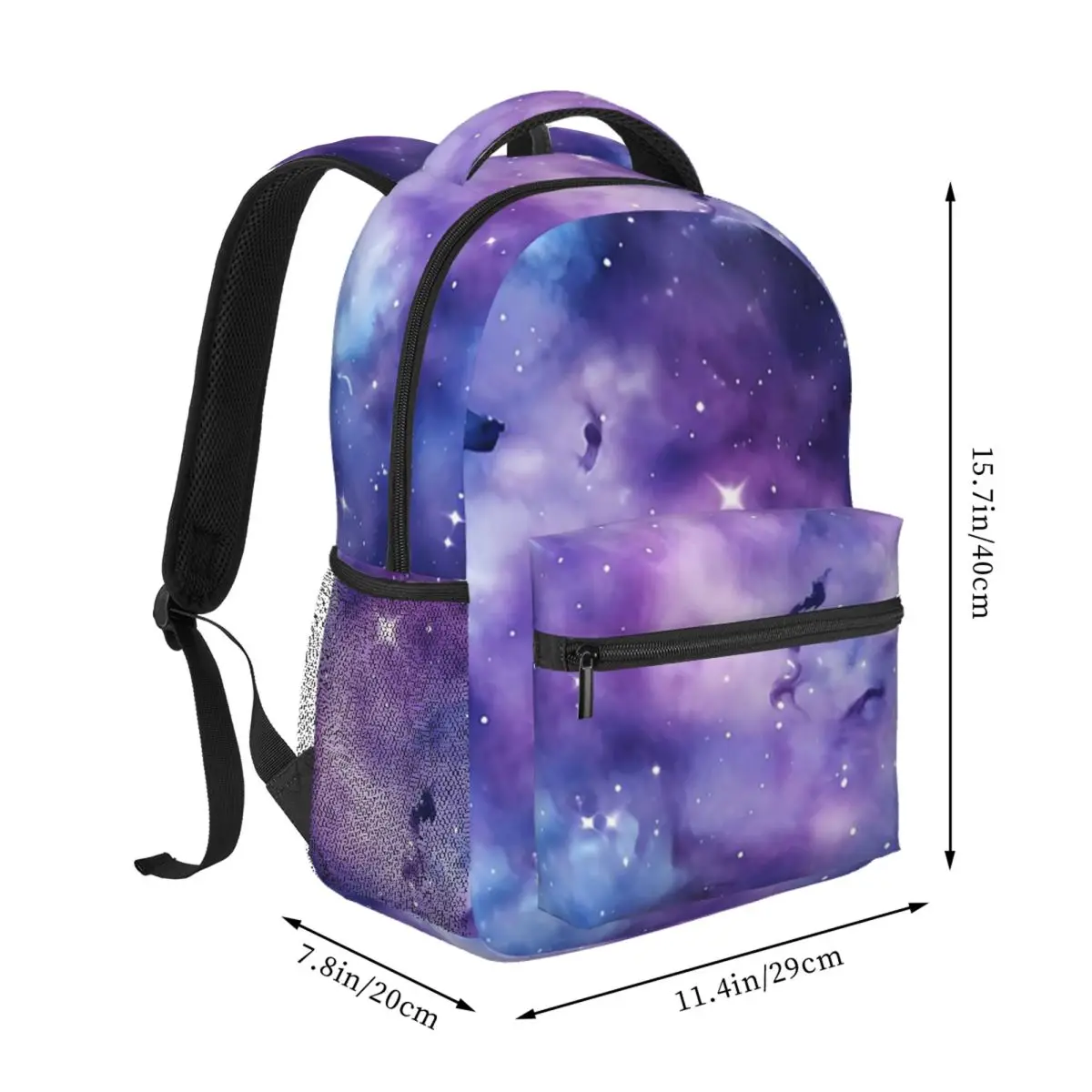 Celestial Dreamscape Starry Nebula Art Backpack Student BookBag Kids School Bag Computer Shoulder Bags for Men Women