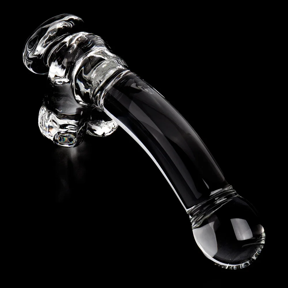 9 Inch Big Glass Dildo Gode Clear Pyrex Glass Large Dick Huge Dildo Realistic Strapon Penis Adult Supplies Sex Toys for Woman