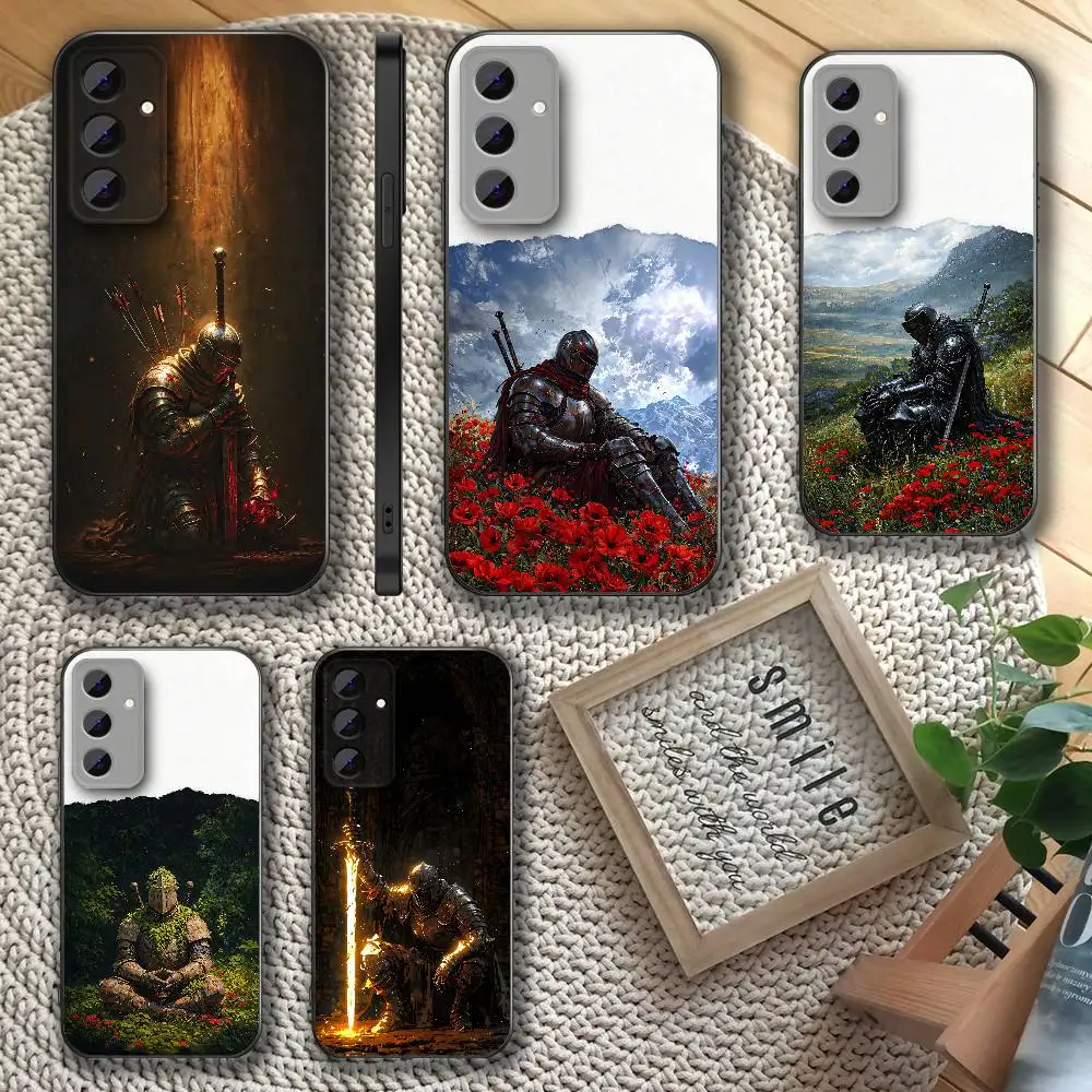 

D-DarkS-S-Souls Knight Aesthetic Phone Case For Samsung S23,S24,S26,S25,S22,S30,S21,Ultra,Plus,5G,Fe,Lite Soft Cover