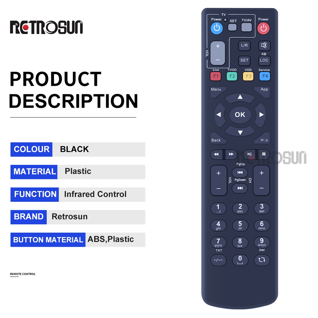 Nowy pilot do STB ZTE B860H - B760H - B700V5 - ORI ZTE 4 xyx870-24 TV, pudełko