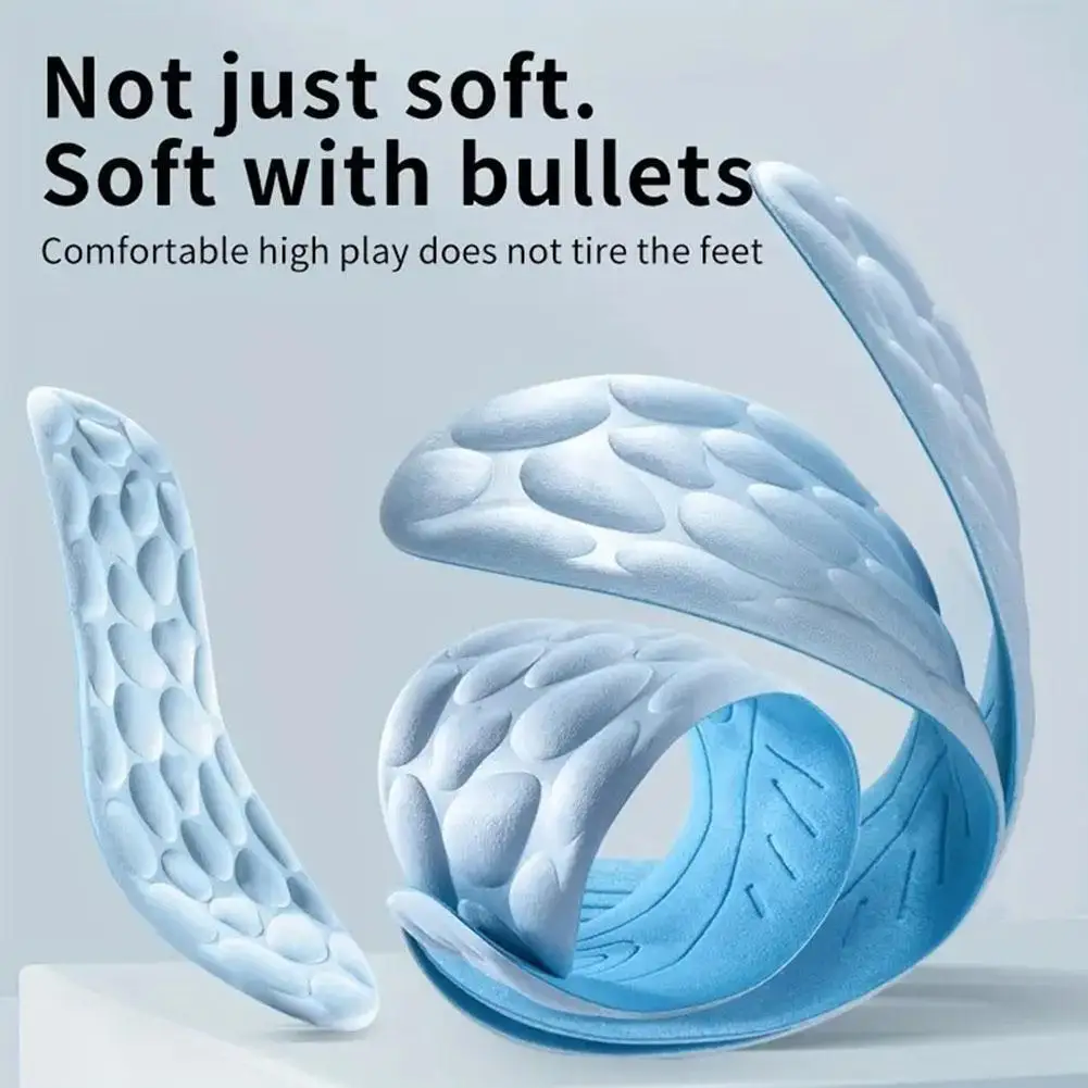 Palmilhas de Massagem Ortopédica Memory Foam para Sapatos, Calçados Esportivos Femininos e Masculinos