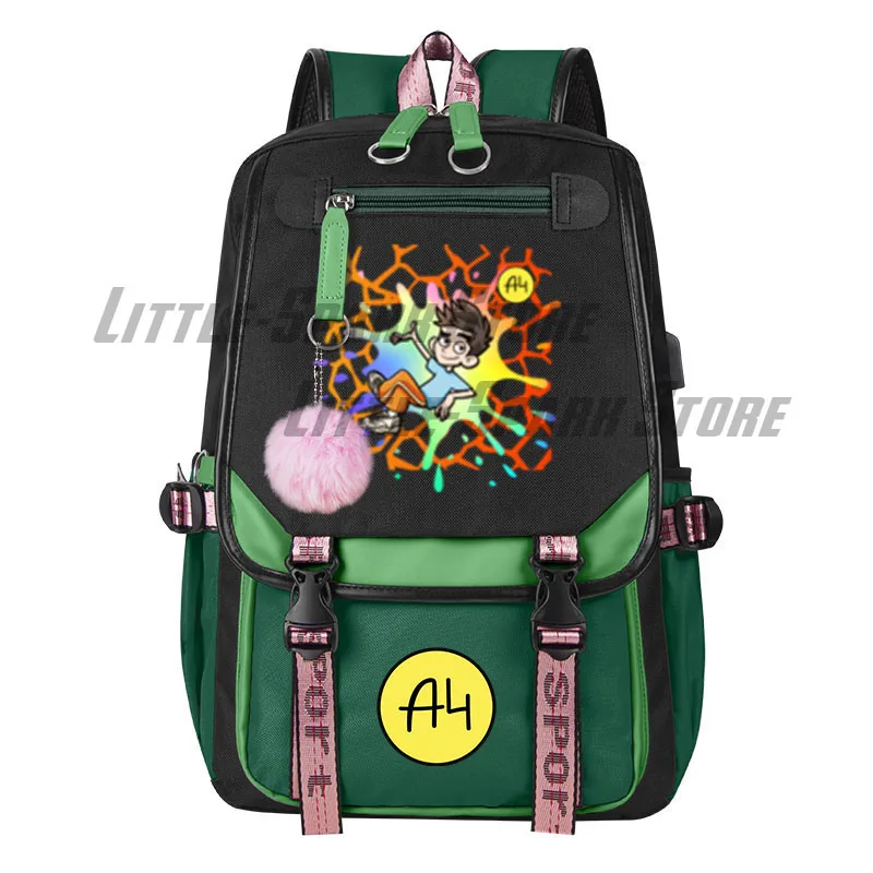 

Cartoon ВЛАД А4 Children Backpack A4 Lamba Boy Girl school bag Kids Student large capacity school backpack USB Laptop Bagpack