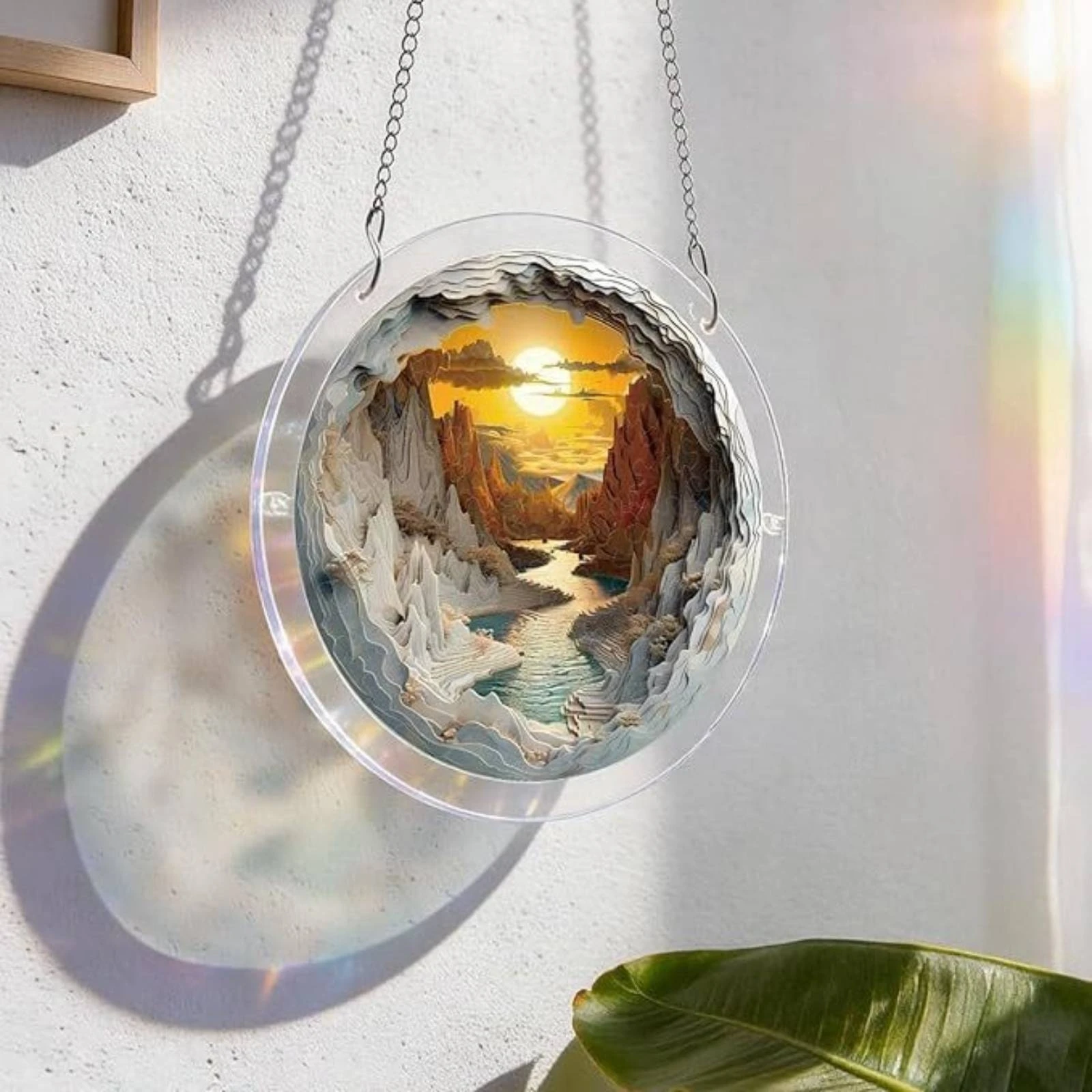 Acrylic Suncatcher Assembly Sunlight Catcher Assembly Suncatcher Window Ornament Sun Resistant Home Decor Printed
