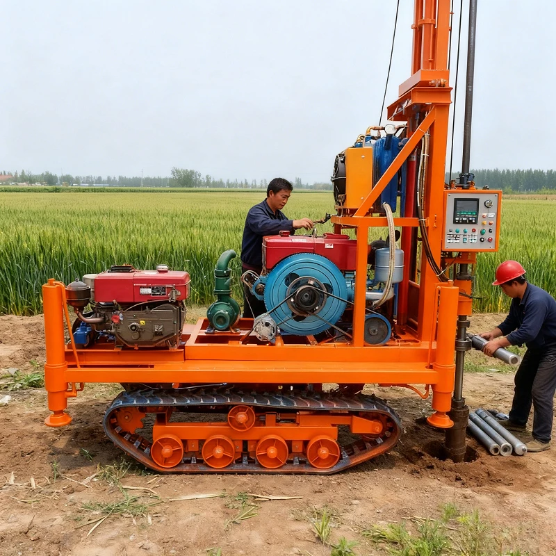 

300 Meter Water Well Drilling Rig Manual Well Drilling Rig Water Well Drilling Rig 1000 Meters 35HP Diesel Deep Driller