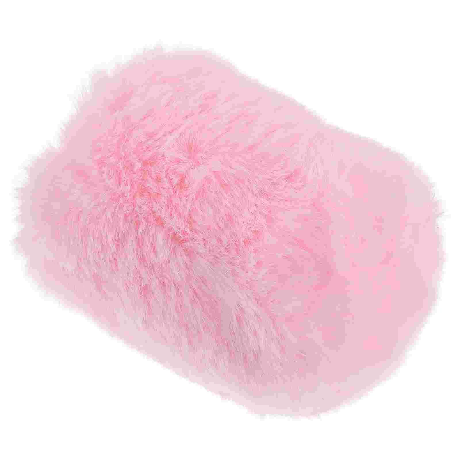 

Microphone Windscreen Muff Artificial Fur Cover Protects Mic from Wind Spit Easy Install Plush Material Reduces Noise