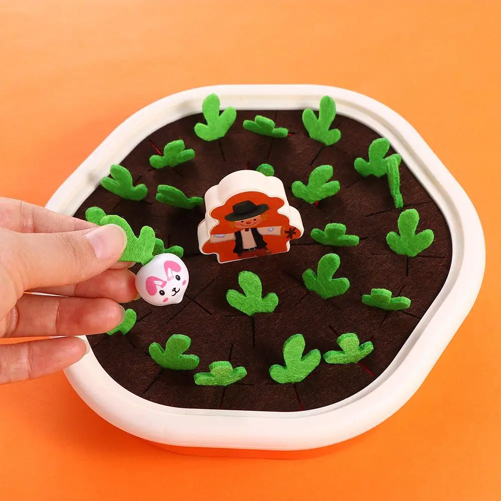 Toys Early Education Pulling Radish toys Farm Pull Radish Game Parent-child Interaction Toys Vegetable Memory Game