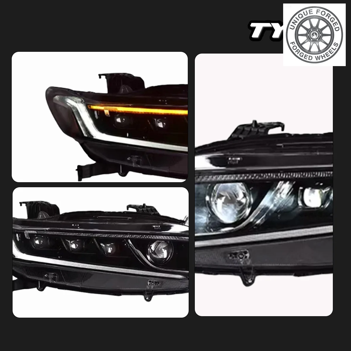 

BC Car For Accord 2018-2022 Headlight Upgrade Modified to New DRL Dynamic Turn Signal LED Headlight Auto Accsori