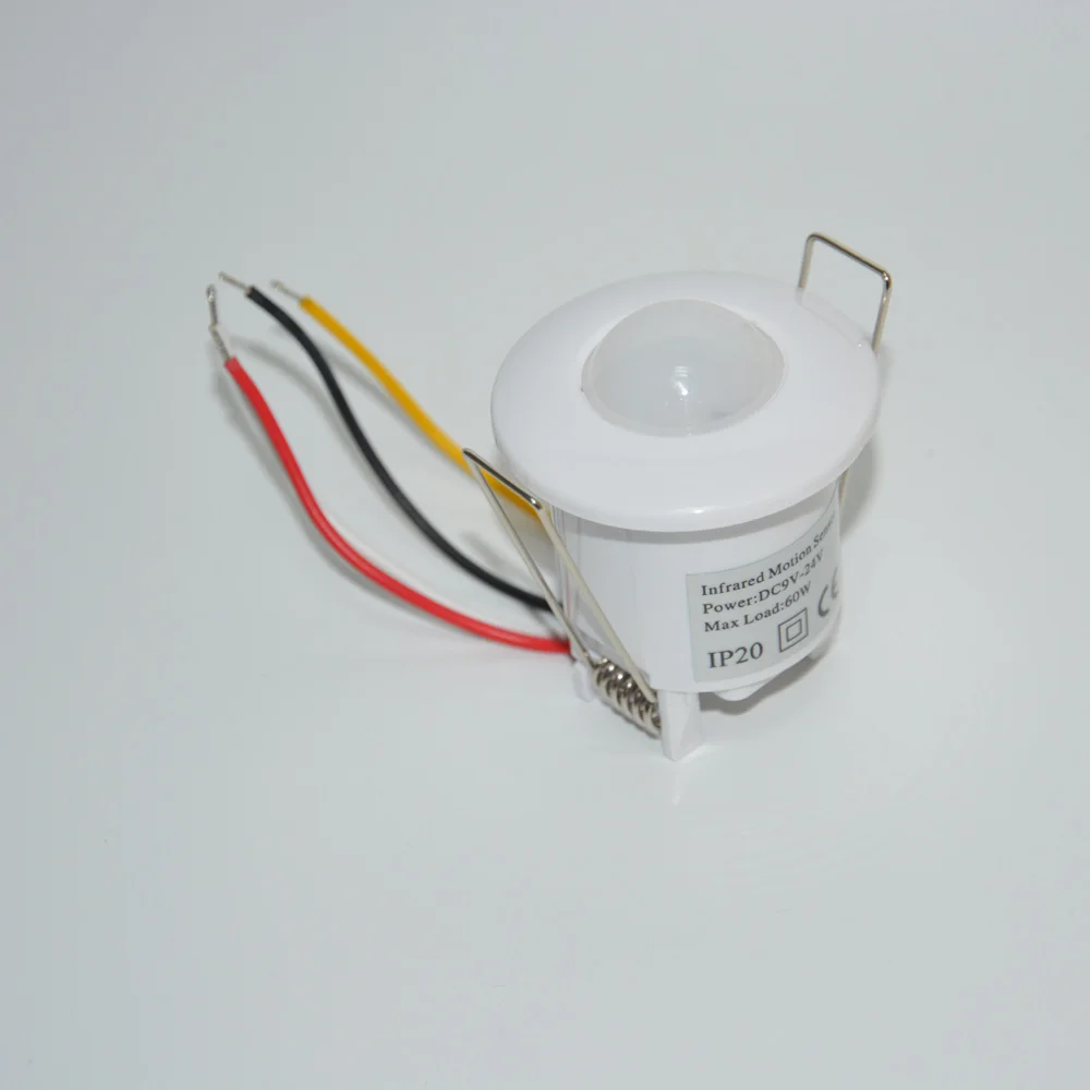 9-24V DC Wide Voltage Ceiling PIR Motion Sensor | Smart Home Alarm & Lighting Control | Relay Output | 360° Anti-White Light Det