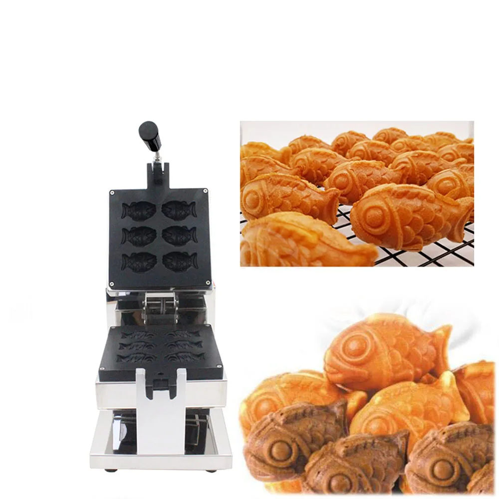 

Electric commercial Mini Fish Shape Maker Machine Fish Cake Taiyaki Waffle Maker