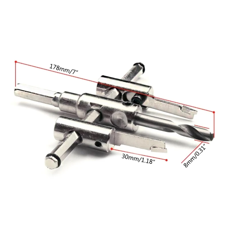 Adjustable Woodworking Hole Opener Drill Bit for Craftsmen School Teaching