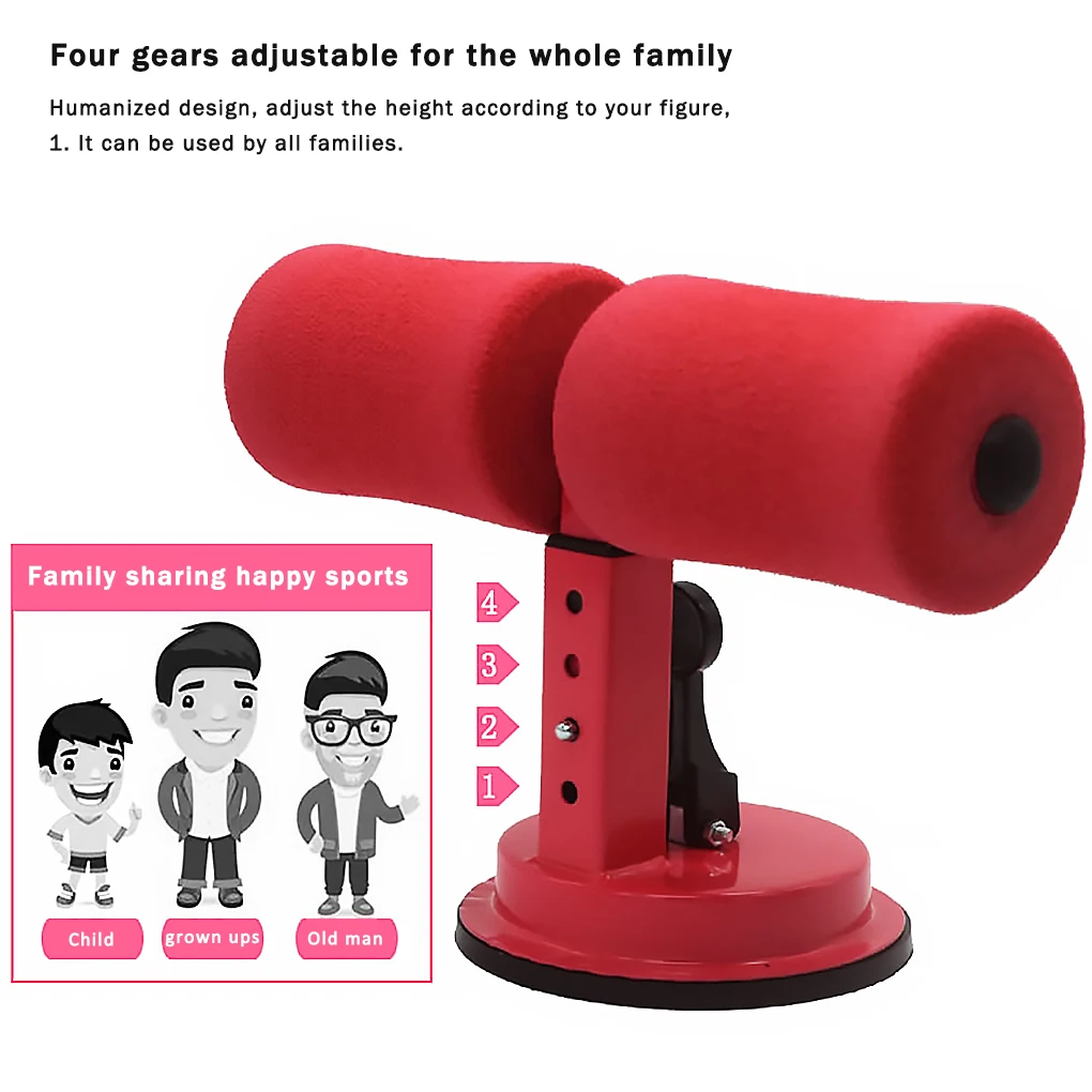 Женщины Мужчины Инструмент для тренировки приседаний Унисекс Тренировочная штанга для мышц живота с присоской, фиолетовый