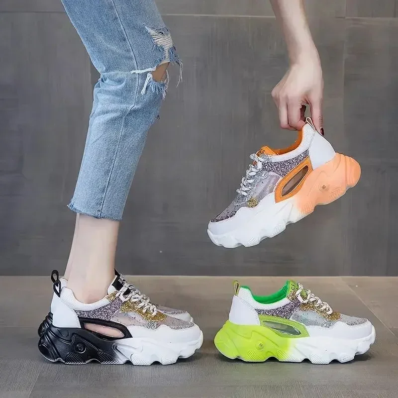 Athletic Sneakers Women\'s Sports Shoes High on Platform Ladies Footwear New Arrival 2025 Casual Sale Designer Luxury 39 Offer H