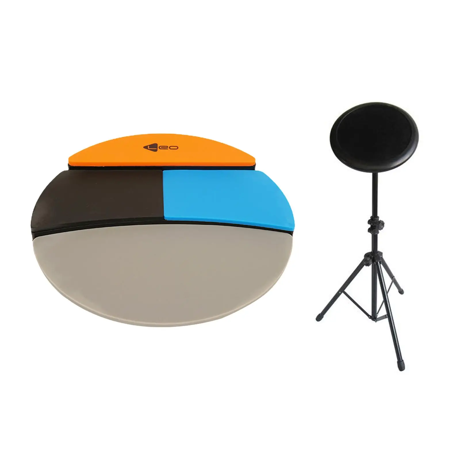 

Drum Practice Pad 4 Part Practice Pad Portable Musical Instruments 31cm No Noise for Player Professional Student Beginner