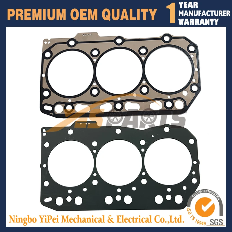 

New Cylinder Head Gasket For Yanmar 3TNV82A 3TNV82 Excavator EG224 Tractor
