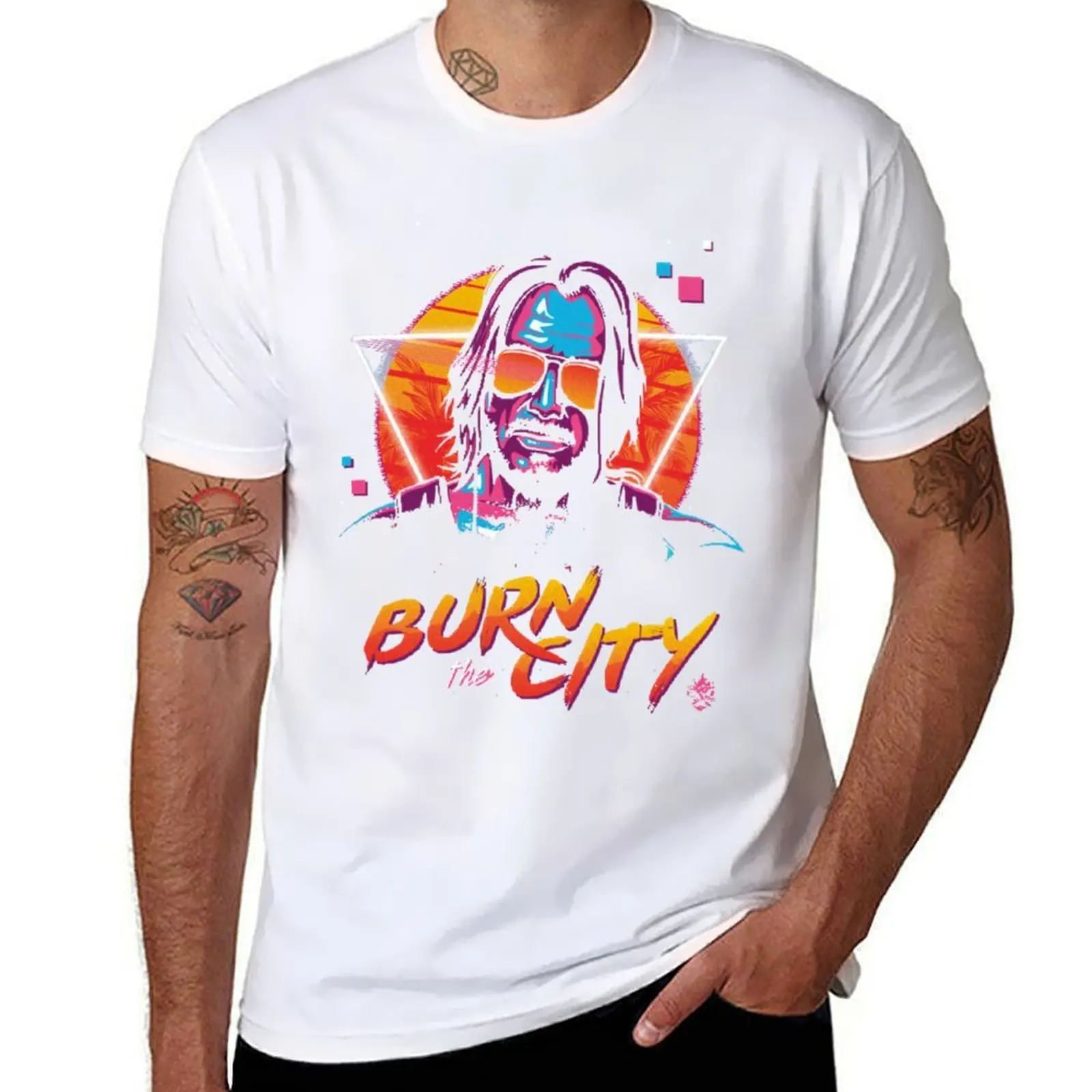 

Burn the City T-Shirt t shirts for man cotton t shirts cotton 100% T-Shirt