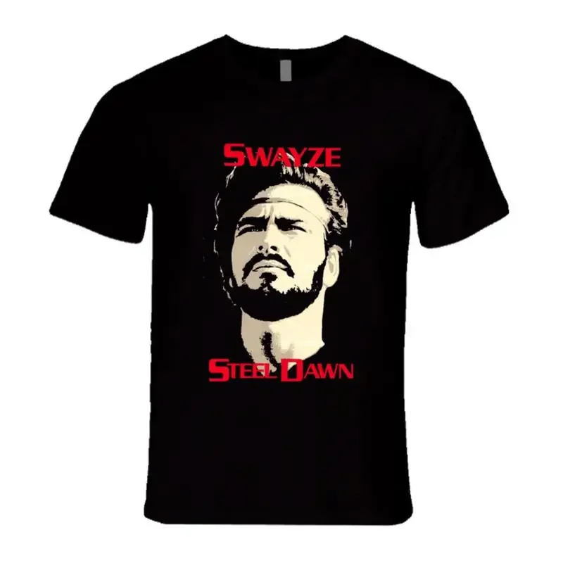 Steel Dawn Swayze 80's Retro Action Movie T Shirt
