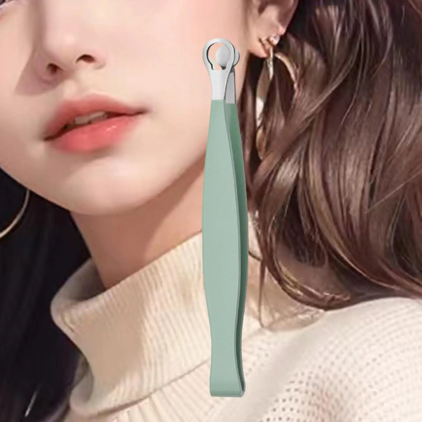 4x Nose Trimmer Tweezers, Stainless Steel Precision Professional Safe Plucker for Facial, Ingrown, Nasal