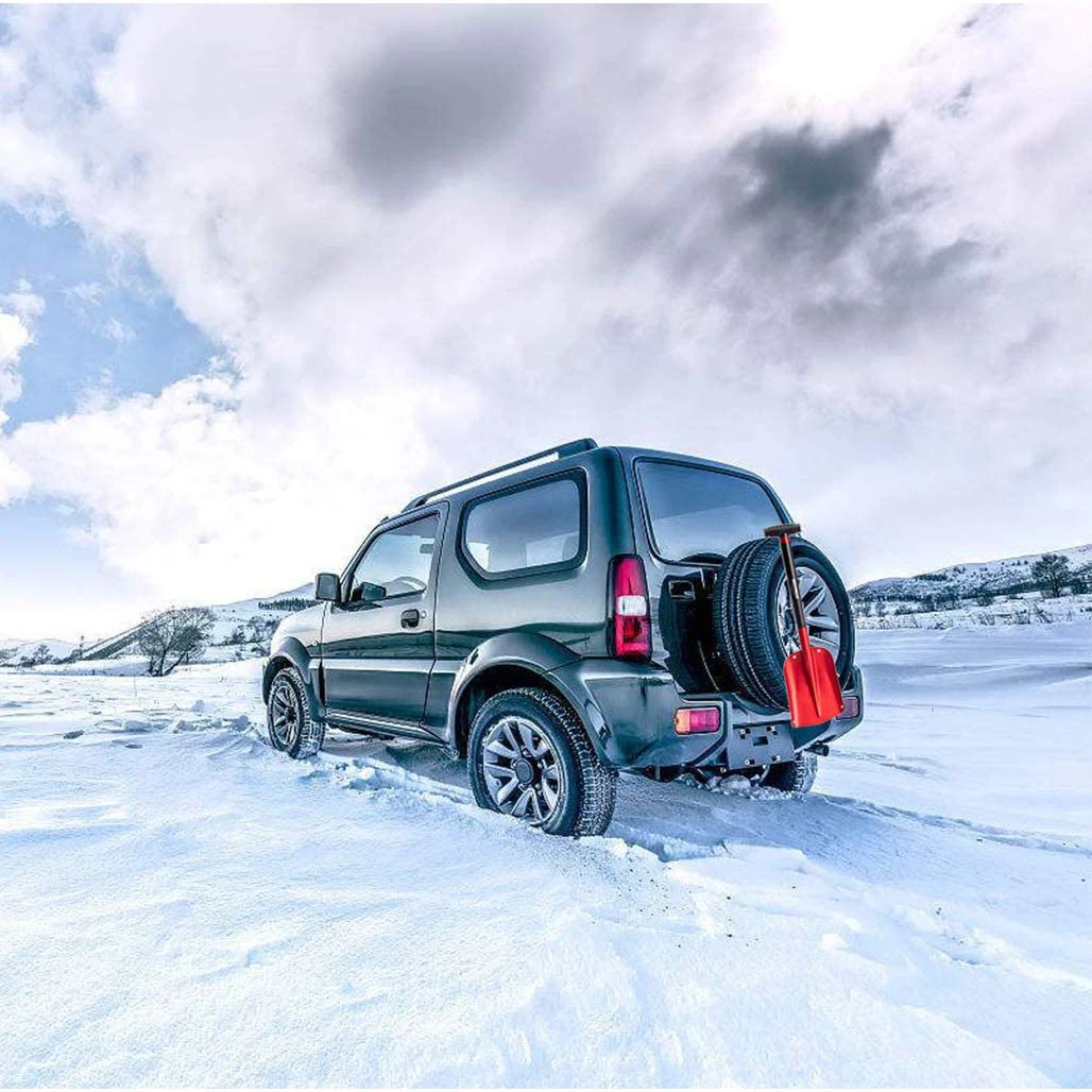 Pala de nieve retráctil para exteriores, pala de hielo de aleación de aluminio, herramienta removedora de nieve para invierno, pala plegable para acampar y jardín, herramientas de supervivencia