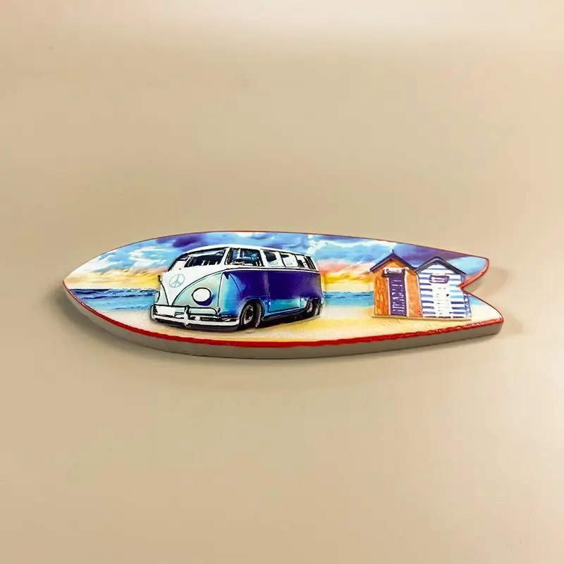 Australia Byron Bay Beach Camper Van 3D Resin Aimants Frigo Australia Souvenir Magnet Fridge Strong Magnets