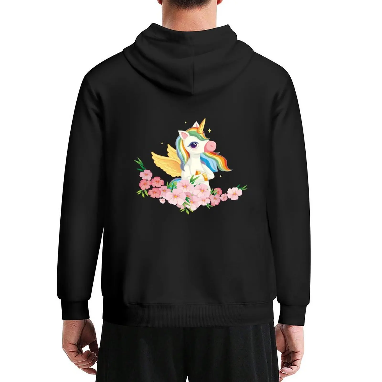 

Baby Unicorn Facemask Hoodie men's clothing winter clothes men's sweat-shirt set men clothes mens hoodie