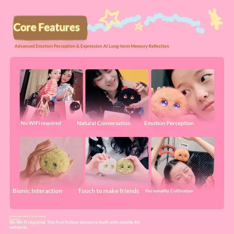 Fuzozo Ai Smart Robot Toy Interactive Companion Doll 2.4g Wifi Smart Robot Cat Voice Chat Emotional Eyes Desktop Pet Gift view 4