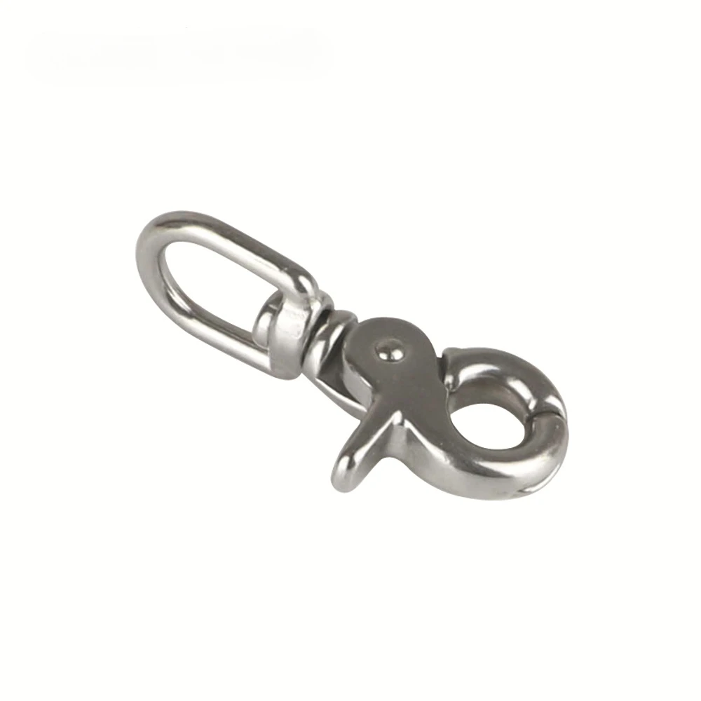 In acciaio inox 316 Nastri E Fettucce Sacchetto Trigger Girevole Lobster Catenacci Pinze Snap Hooks Weave Cordini Di Sicurezza Cordino Fibbie