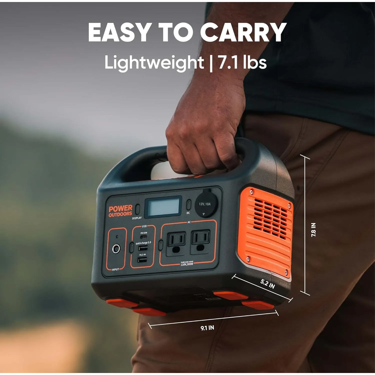 Jackery Portable Power Station Explorer 300 293Wh Backup Lithium Battery Solar Generator Outdoor Camping Travel Hunting Blackout