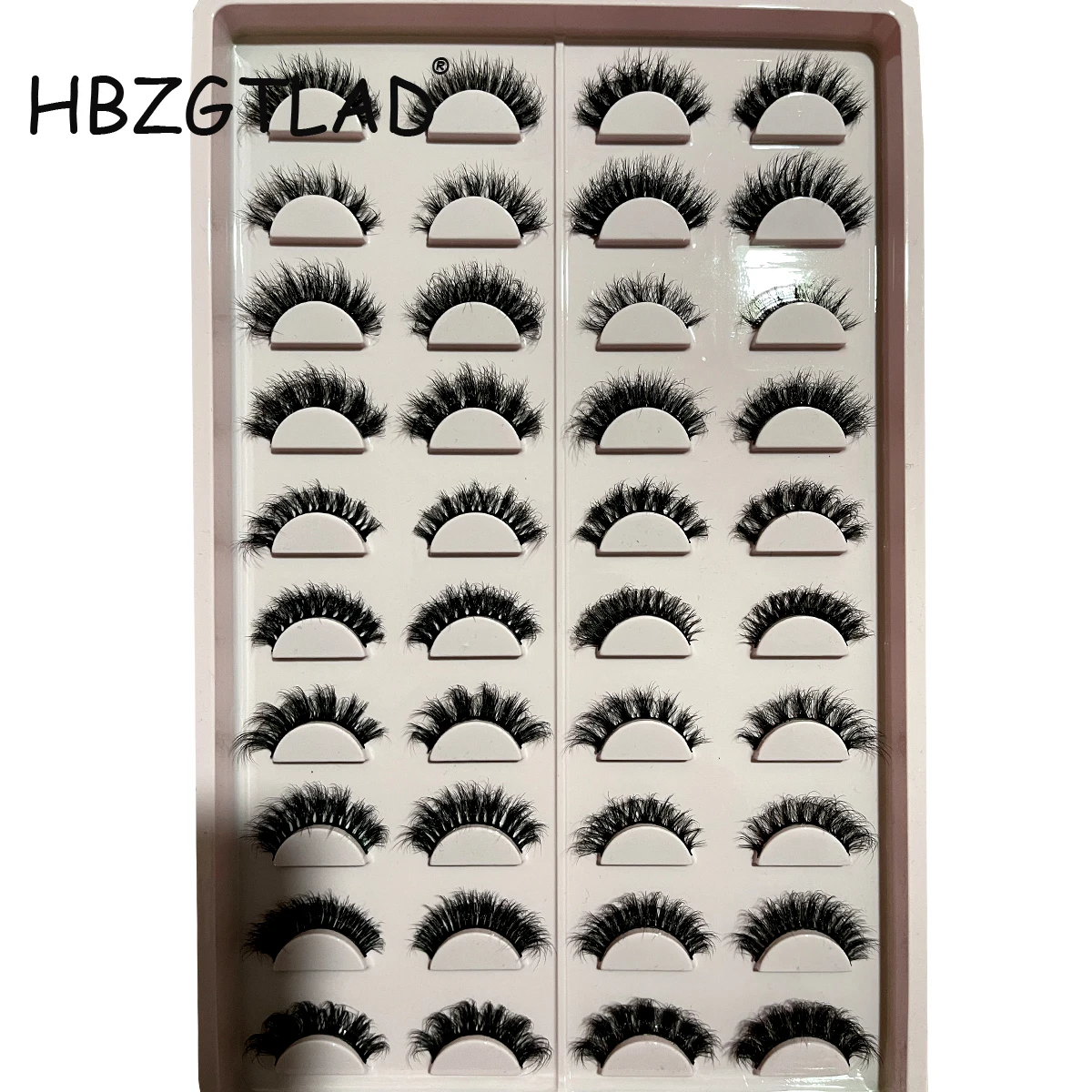 20 Pairs Eyelashes Long And Full Eye Lashes Natural Look Thick False Mink Eyelash Extension Supplies Hot Sale Make-up For Women